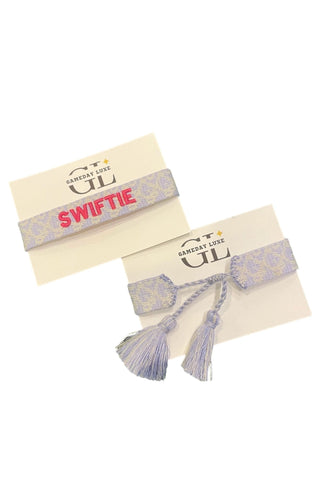 Swiftie Lilac Tassel Bracelet-Gameday Luxe-L. Mae Boutique