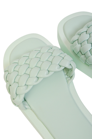 Laila Sage Braided Slide Sandals-Yoki Shoes-L. Mae Boutique