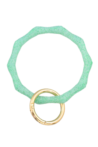 Bamboo Silicone Ring Keychain-Golden Stella-L. Mae Boutique