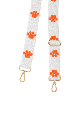 Tiger Paw Clemson Beaded Strap-Moyna-L. Mae Boutique