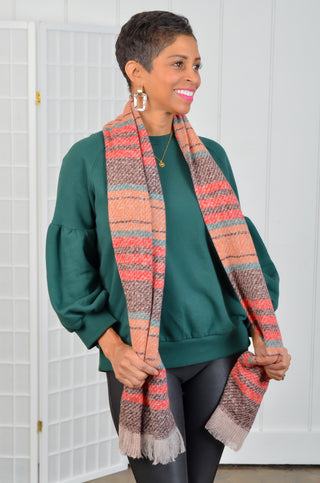 Wrapped in Warmth Brown Scarf-Fame Accessories-L. Mae Boutique