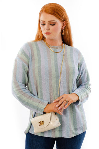 Show Me Your Mumu True Blue Stripe Atlas Sweater-Show Me Your Mumu-L. Mae Boutique