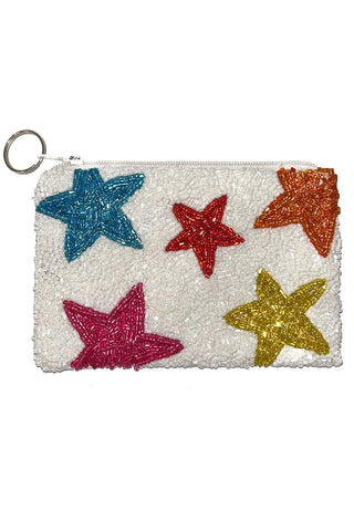Colorful Star Beaded Coin Pouch-Tiana Designs-L. Mae Boutique