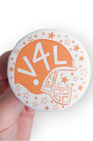 Vols 4 Life Helmet Gameday Button-Thanks For Everything-L. Mae Boutique