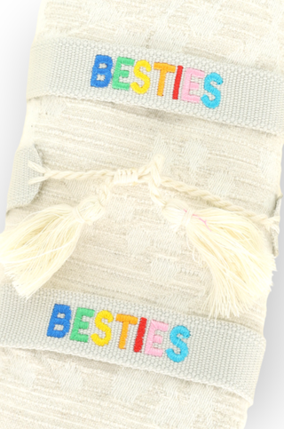 Colorful Besties Embroidered Bracelet-Sophia Collection-L. Mae Boutique
