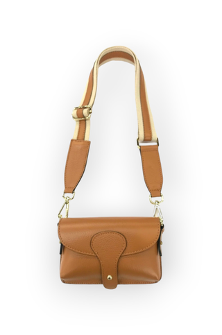 Wallen Tan Leather Mini Bag-BC Bags-L. Mae Boutique